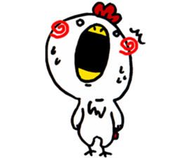 Action Chicken Sticker. sticker #6227290