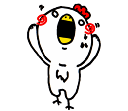 Action Chicken Sticker. sticker #6227291