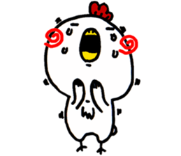 Action Chicken Sticker. sticker #6227292