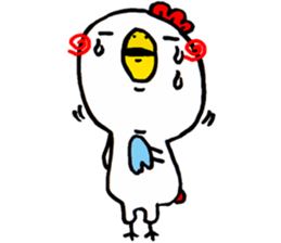 Action Chicken Sticker. sticker #6227293