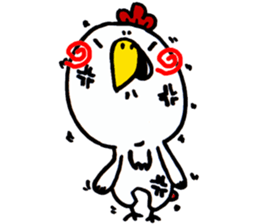 Action Chicken Sticker. sticker #6227294