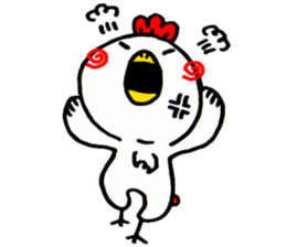 Action Chicken Sticker. sticker #6227295