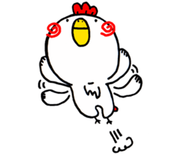 Action Chicken Sticker. sticker #6227296