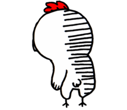 Action Chicken Sticker. sticker #6227297