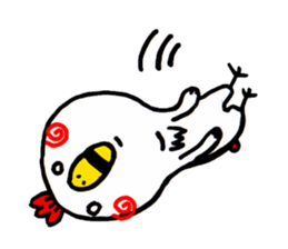 Action Chicken Sticker. sticker #6227298