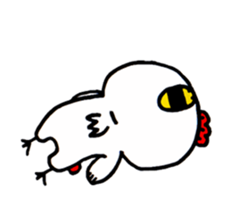 Action Chicken Sticker. sticker #6227299