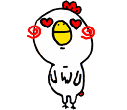 Action Chicken Sticker. sticker #6227301