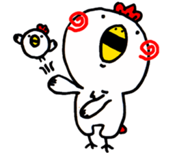 Action Chicken Sticker. sticker #6227303