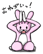 Doll of a cute rabbit sticker #6227478