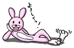 Doll of a cute rabbit sticker #6227479