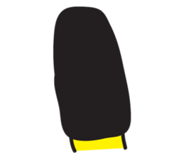 banana man with punk hair sticker #6228161