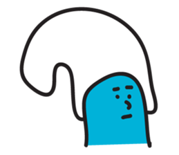 banana man with punk hair sticker #6228166
