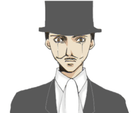 English gentleman style sticker #6228337