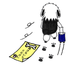 Shaggy dog O-chan 2 sticker #6228347