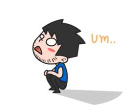 Tone funny boy (English) sticker #6228526