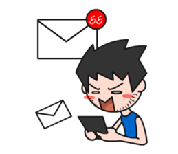 Tone funny boy (English) sticker #6228532