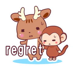 Deer, fox, monkey,gods sticker #6230215