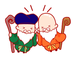 Deer, fox, monkey,gods sticker #6230244