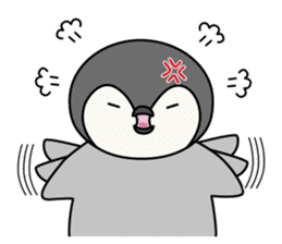 Cute emperor penguin chicks sticker #6231134
