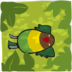 With Masked lovebird Sticker