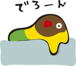 With Masked lovebird Sticker sticker #6232053