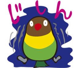 With Masked lovebird Sticker sticker #6232056