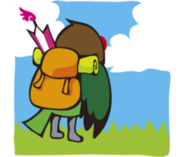 With Masked lovebird Sticker sticker #6232058