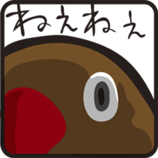 With Masked lovebird Sticker sticker #6232062