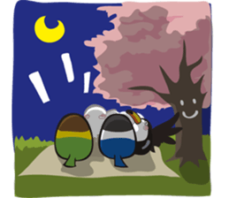 With Masked lovebird Sticker sticker #6232075