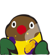 With Masked lovebird Sticker sticker #6232077