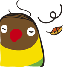 With Masked lovebird Sticker sticker #6232079