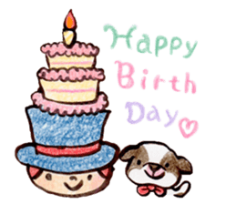 Child wearing a round hat sticker #6232676