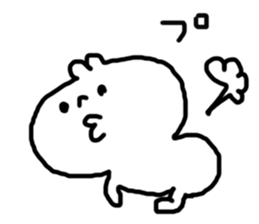 A white surreal basic stamp. sticker #6233465