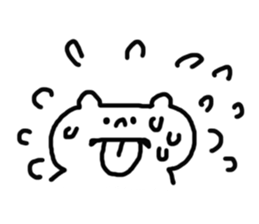 A white surreal basic stamp. sticker #6233469