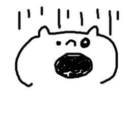 A white surreal basic stamp. sticker #6233473