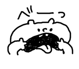 A white surreal basic stamp. sticker #6233475