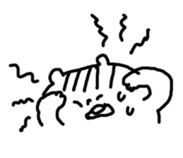 A white surreal basic stamp. sticker #6233485