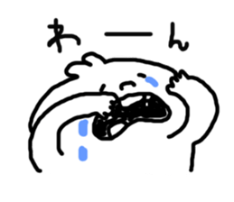 A white surreal basic stamp. sticker #6233487