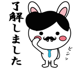 White cat & White rabbit sticker #6233662