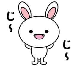 White cat & White rabbit sticker #6233668