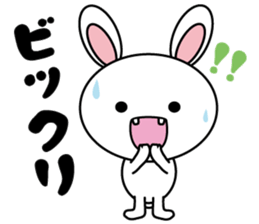 White cat & White rabbit sticker #6233680