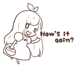 a monochrome (English version) sticker #6233968