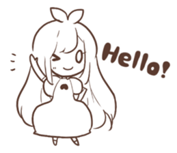 a monochrome (English version) sticker #6233977