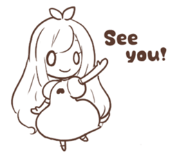 a monochrome (English version) sticker #6233979