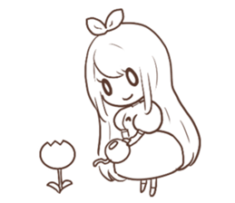a monochrome (English version) sticker #6233998