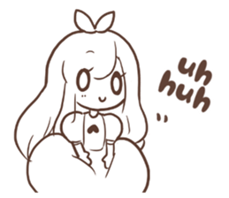 a monochrome (English version) sticker #6234000