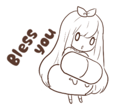 a monochrome (English version) sticker #6234001