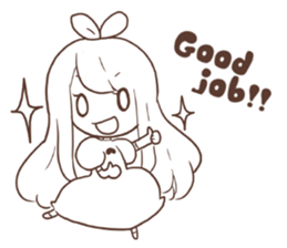a monochrome (English version) sticker #6234006