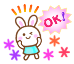 Rabbit with the decoration Vol.3 sticker #6234458