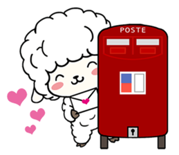 PUFFY-FLUFFY SHEEP with Italian words sticker #6234808